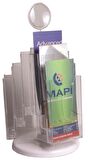 MAPİ 3 YÖNLÜ 9 RAF AFİŞ TAŞIYICI STAND (DÖNER SİSTEM) (1/3 A4)