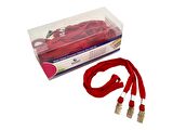 MAPİ METAL KLİPSLİ-POLYESTER DOKUNMA KART ASKI İPİ KIRMIZI 50'Lİ PAKET