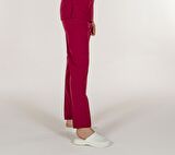 Bordo Terrycotton Medikal Doktor Hemşire Pantolon