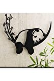 Modern Panda Dekor Ahşap Lazer Kesim