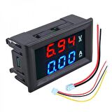 Dijital Ampermetre 0-10a Voltmetre 0-100v - Kasalı