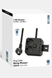 Akım Korumalı Priz 2'li Priz  2x USB Girişi  2x TYPE-C Girişi 2mt Kablo Grup Priz Ftr-21
