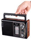 KBroad Ktf-2208 Nostalji Solar Enerjili Güneş Panelli Fm Radyo Şarj Edilebilir