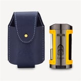 Lubinski Sehpalı Kılıflı Dört Torch Puro Çakmağı Gunmetal-Sarı LB-706