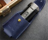 Lubinski Sehpalı Kılıflı Dört Torch Puro Çakmağı Gunmetal-Sarı LB-706