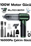Blackbird MK-5802 16000PA Katlanabilir Kablosuz Araç Süpürgesi | 3 Kademeli Güç | Şarjlı El Süpürgesi
