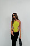 Sırt Detay Lime Bodysuit