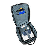 GEARZ GZ-117 Solid 17,3" Laptop Sırt Çantası Suni Deri Waterproof (Usb+Şifreli Kilit)