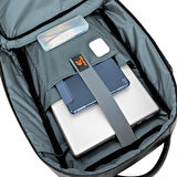 GEARZ GZ-117 Solid 17,3" Laptop Sırt Çantası Suni Deri Waterproof (Usb+Şifreli Kilit)