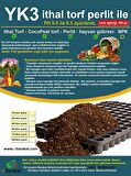 50 LT YK3 ithal Torf ve cocopeat torf Perlit ile. Bitki, Çiçek, Sebze, Tohumu Torf, Toprak