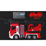 HJ8002-1 Kumandalı Metal İtfaiye 1:12 FABBATOYS