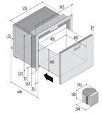 Vitrifrigo dondurucu. DW100 OCX2 BTX. Çekmeceli tip. Paslanmaz çelik.