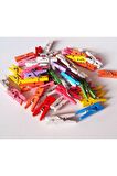 100 Adet Renkli Mini Ahşap Mandal 3 Cm Fotoğraf Askısı Mandalı
