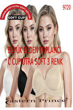 9720 C Cup Ultra Soft Sütyen Toparlayıcı Balenli Desteksiz Basic 3 Set Renkli