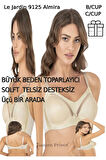 9125 Kadın Sütyen Desteksiz Telsiz Dantelsiz Soft Toparlayıcı Cup Almira 3 Set
