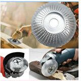 SİYAH Ahşap Eğe Diski 125 Mm Avuç Taşlama Için Ahşap Oyma Eğe Törpü Diski