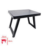 PRATİK SEHPA 50*38  VE TEK KULLANIMLIK PRATİK PİKNİK SETİ (10 KİŞİLİK)