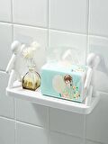 2 ADET Büyük Boy Yapıskanlı Banyo Organizer Duvar Raf Banyo Rafı Duvar Rafı Mutfak Rafı Baharatlık