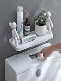 2 ADET Büyük Boy Yapıskanlı Banyo Organizer Duvar Raf Banyo Rafı Duvar Rafı Mutfak Rafı Baharatlık