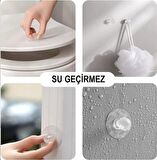Çok Amaçlı 2li Kristal Topuz Kendinden Yapışkanlı Çekmece Kulpu Ayna Kulpu Askı Tutucu Şeffaf Askı