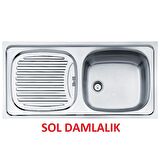 Teka EBM 45 Mikroketen Sol Damlalıklı Mutfak Evyesi