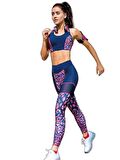 YENİ İNCİ T133 LACİVERT (YOGA-FITNESS-PİLATES-KOŞU) SPORCU TAYTI TEK ALT