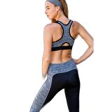 YENİ İNCİ T141 SİYAH (YOGA-FITNESS-PİLATES-KOŞU) SPORCU TAYTI TEK ALT