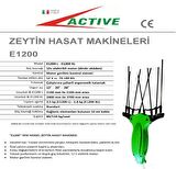 Active Olivator E1200 XL Zeytin Silkeleme Makinesi