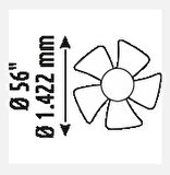 Helios Hs-9307 Alfa 85w 3 Kademeli Ledli Uzaktan Kumandalı Dekoratif 5 Pervaneli Tavan Vantilatörü Siyah