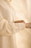 Keten Tunik Krem Bnts-23011