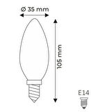 20 Adet Helios 8W LED Buji Ampul 6500K Beyaz Işık E-14 İnce Duy ( Avize Ampulü )