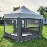 2K 290 x 290cm Gazebo 4 Mevsim Kamp Çadırı