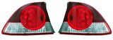 Enva Honda Civic Stop Lambası Sağ+Sol Dış Takım 2007-2008-2009 Duysuz