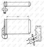 Vag Kalorıfer Radyatoru Caddy Polo A3 Arosa Beetle Cordoba Golf İbiza Jetta Aee 95>02 A3 97>00 - Nrf 58622
