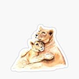 Aslan Ailesi Araba Oto Sticker Yapıştırma Etiket 17CM F5