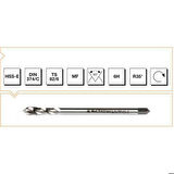 Makine Takım Hss-E Dın 374/C Metrik İnce Vidalı Helis Kanallı Makine Kılavuzu M18X1.5-Mte B00105790287 