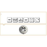 Makine Takım G1/2 Hss Dın En 24 231 Whitworth Boru Vidalı Pafta Lokması-Mte B00110082095