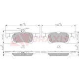 Psa Arka Fren Balatası P308 II 13> - Braxıs Aa0622