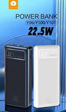 OZAKİ Y100 Power Bank 20000mAh ve Hızlı Şarj 22,5W BEYAZ