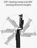 K9 2in1 Bluetooth Kumandalı 170 Cm Telefon Tutuculu Selfie Çubuğu + Tripod