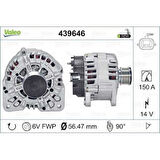 Renault Alternator 12v 150a Captur I 13> Fluence 10> Laguna III 07>15 Megane IV 15> Symbol III 13> Duster 10 - Valeo 439646