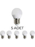 Noas 6 W E-27 Duy 3200K GÜNIŞIĞI Mini Top LED Ampul 5 ADET
