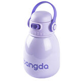 BANGDA MOR ÇİFT KATMANLI TUTACAKLI PASLANMAZ ÇELİK ÇOCUK TERMOSU 800ML