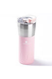 TERMOS PEMBE ÇİFT KATMANLI PASLANMAZ ÇELİK TERMOS BARDAK 500ML 