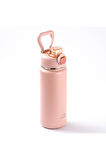 OKADI ÇIKARILABİLİR PİPETLİ PEMBE PASLANMAZ ÇELİK TERMOS 750ML