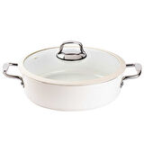 Tantitoni Hercul Deluxe Krem Seramik 8 Prç.Tencere Seti 