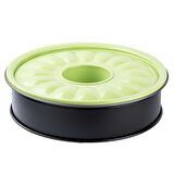 Tantitoni Kelepçeli Tüplü Kek Kalıbı 26cm Yeşil 