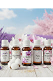 Uçucu Yağ Hava Nemlendirici Kokusu 20 ML 5 Li Set Lavanta / Japon Kirazı / Pudra / Magic Word /Zarif Orchıde
