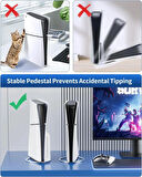 Airstorr PS5 ince konsol oyun aksesuarları için dikey stant PS5 için vida kaymaz standı