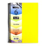 Çınar Im Smart A4 4+2 150 Yaprak Plastik Kapak Spiralli Ayraçlı Defter 62052